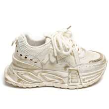 Distinctive Chunky Women's Sneakers | Remarkable Design - Beige - View 4