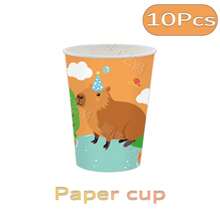 Cute Capybara Balloon Animal Design Balloons Pastel Decoration Kit Birthday Party Decorations Capybara Backdrop Sweet Birthday - Multicolor - View 20