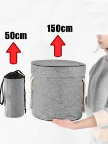 1Pc 50cm Mini Toy Storage Bag With Removable Play Mat - Cute Animal Design, Dustproof & Organizer For Toys And Accessories