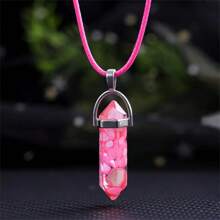 1-7 pièces Collier pendentif en résine avec pierres et coquillages mignons, bijoux charm unisexe, convenant pour le port quotidien, cadeau de Saint-Valentin, accessoire pour toutes les saisons, maman, mère, Fête des Mères, cadeau - Multicolore - Voir 5