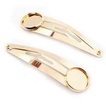 12pcs Fit 12mm Cabochon Hairpin Blank Base Setting DIY Hairpins Hair Clips Jewelry Making Accessories Findings