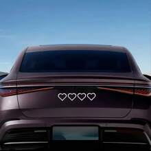 1pc Love Car Sticker, Self Adhesive Glitter Love Pattern For Car, Laptop And Home Decoration - one-size - View 3