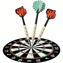 4g 镀铜专业飞镖针，提高准确度的金属飞镖，适用于训练、比赛、户外家庭聚会、派对和活动 - 无羽毛、非电动、飞镖游戏配件 - 彩色 - 查看 1
