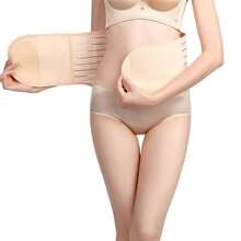 berrybasicz Hook And Loop Allows For Free Adjustment! Postpartum Abdominal Tightening And Smoothing Dual-Use 360 Degree Segmented Pressure Shaping, Easy To Breastfeed, Waist Protection, Prolonged Sitting And Acid, Gentle Abdominal Tightening And Shaping, Making You A Healthy And Spicy Mother. Breathable And Anti Roll Edges, There Are Also Pelvic Belts Available For Purchase In The Store - Apricot - View 4