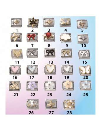 1pc Gold Zirconia Bead Modular Bracelet Accessory, Removable & Adjustable Spring Clasp Fashion Bracelet Component For Men & Women