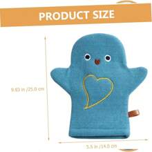 2 件装浴巾、身体磨砂手套、沐浴海绵、儿童/婴儿沐浴手套、足部去角质剂、沐浴泡沫手套、柔软清洁手套 - 彩色 - 查看 2