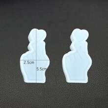 3D Mini Hart Gebaar Kaars Siliconen Mal DIY Geometrie Kaars Maker Zeep Gips Handgemaakte Zeep Hars Mal Huisdecoratie
