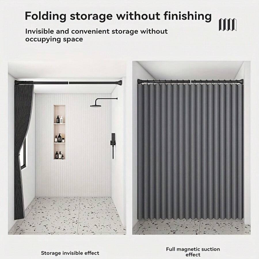 Folding Shower Curtain