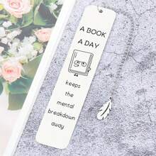 Marcador de Aço Inoxidável - O Presente Perfeito para Leitores e Amantes de Livros, Adequado para Dia dos Namorados, Aniversário, Formatura | Meias de Natal Divertidas para Amigos, Material Escolar, Volta às Aulas