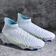 Nuevas zapatillas de fútbol para adolescentes, recomendadas para partidos y entrenamiento escolar, con tacos altos, antideslizante, aptas para adultos y jóvenes, unisex