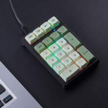 21 Keys Mini Pc Business Numeric Wired Mechanical Keyboard RGB PBT Laptop Keycaps Keypad ForTreasury/Accounting/Finance APAYADO - Multicolor - View 10