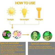 8pcs Luminous Colorful Resin Panda & Bamboo Sculpture, 2 Styles Glow-In-The-Dark Mini Panda Figurines, Handmade With Bamboo Stem, Multi-Functional Indoor/Outdoor Fairytale Garden Decor, Unique Home/Bedroom/Desk Decoration, Fun Party & Holiday Gift (Random Color & Style)