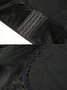 Women Upper Arm Shaper Compression Short Sleeves Tops Slimming Shapewear Body Shaper Shaping Top Underwear Undershirts - Black - View 10