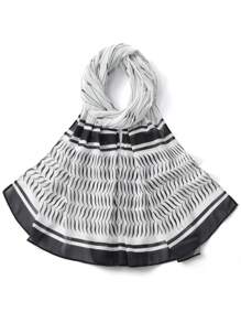 1pc Fashion Hijab Casual Women Chiffon Printed Arab Headscarf Turban Neck Scarf, Versatile Daily Wear Abaya Accessories - Multicolor - View 20