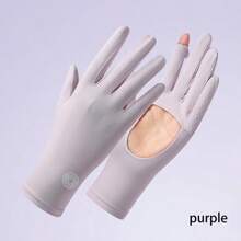 1 Pair Summer UV Protection Lace Fingerless Gloves For Women,Breathable Outdoor Driving Cycling Touchscreen Gloves - Multicolor - View 11