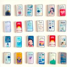 5/10/15/20pcs Miniature Fake Smartphone, Mobile Phone Model For Doll House Decoration, Mini Simulation Shop Display, Micro Landscape Decor