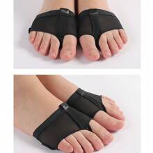 1pair Of Men's And Women's Belly Dance Shoes With Thin Fiber Elastic Clip Toe Latin Ballet Shoe Front Pads - Multicolor - View 8