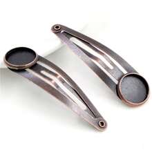 12pcs Fit 12mm Cabochon Hairpin Blank Base Setting DIY Hairpins Hair Clips Jewelry Making Accessories Findings