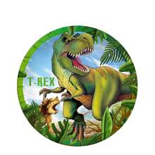 10/20/50pcs Disposable Dinosaur Themed Party Supplies, Suitable For 1st Birthday Party, T-Rex Themed Tableware Decor, Birthday & Picnic