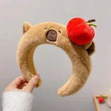 1 Diadema de peluche de delfín lindo - Diadema de terciopelo de unicolor para vestirse, adecuada para lavarse la cara, juegos de roles de fiesta, accesorios con tema animal, carnaval/fiesta de cumpleaños, decoración del hogar/baño, decoración de otoño, regreso a la escuela