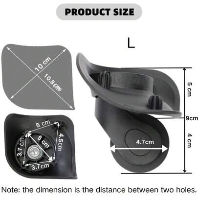 2Pcs Suitcase Wheels Luggage Spinner Caster Silent  Luggage Wheels Replacement Wheels Customs Box Trolley Accessories Hot