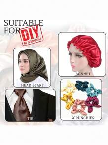 缎纹面料按码出售，60 英寸宽，多种颜色可选，闪亮柔软的缎纹面料适用于婚纱、婚礼装饰、工艺品、服装、缝纫、悬垂、DIY 面料