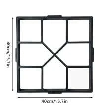 1 套可重复使用的混凝土模具套件 - DIY 路径创建器 - 定制踏脚石的铺路模具 - 增强您的花园庭院美学 混凝土路面踏脚石模具花园草坪路径铺路踏板 - DIY鋪路模具 - 查看 10