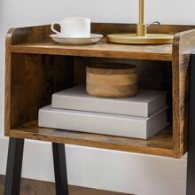 Nightstands - Marrón Rústico + Negro - View 7