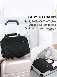 Large Capacity Hanging Travel Organizer - Waterproof Multi-Compartment Cosmetic Bag, With Hook, Unisex, Black, Toiletry Bag, Women's Makeup Storage Box, Small Makeup Bag, Women's Toiletry Bag, Women's Gift, Christmas Gift, Gift For Her,Pouch,Makeup Pouch,Travel Essential - Multicolor - View 9