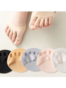 1 Pair Of Foot Relief Feet: Breathable And Comfortable Foot Pads - Invisible Half-Size Mats, Foot Pads, Non-Slip Shock Absorption, Soft Fabric, Foot Cushioning, Comfortable And Breathable, Back To School Supplies, Boots Accessories For Shoes For Women, For Outdoor, Sport, Travel, Household, Office, School