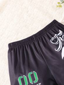 3 件装男童速干短裤，年轻男孩夏季运动网眼轻便透气篮球训练裤，男孩宽松