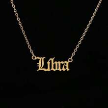 18K Gold Plated Customizable Zodiac Sign Necklace, Unique Design - Gold - View 8