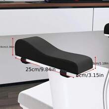 2 pièces Tapis de bras en mousse à mémoire de forme confortable - Lot de 2, composition en polyester, soulagement de la douleur, confort, accessoire de gants de bras pour fauteuil de bureau