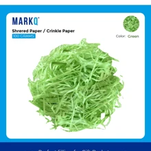 Caja de regalo de 100g rellena con papel rafia natural triturado a rayas, material para forrar y decorar cajas de caramelos - Multicolor - Ver 3