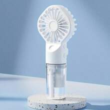 Rociador portátil recargable por USB, mini humidificador de escritorio portátil con ventilador para dormitorio de estudiante - Multicolor - Ver 9