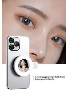 Live Streaming & Selfie Lighting Kit, Rear Selfie Mirror & Clip-On Lighting, Optimize Shooting Lighting, Mini Portable Enhance Live Streaming & Selfie Image Quality - Multicolor - View 11
