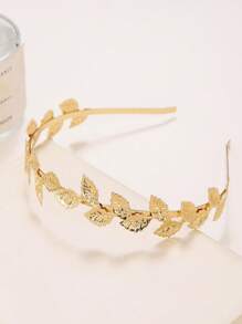 1 pieza/Set de 3 piezas Diademas/Diadema de corona con hojas de oro/Tocado nupcial para boda, accesorios de diosa griega
