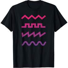 Camiseta con sintetizador analógico Waveform Techno
