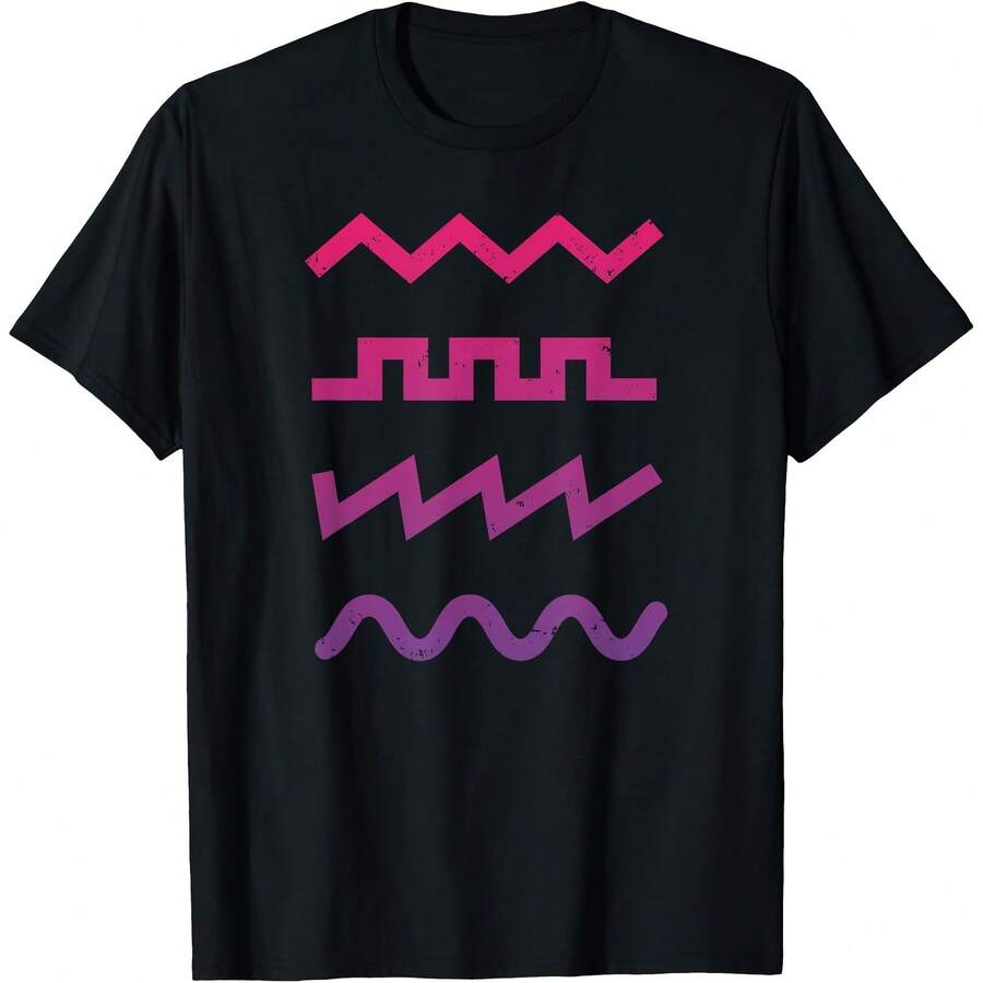 Camiseta con sintetizador analógico Waveform Techno