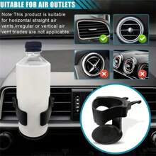 1pc PVC Cup Holder For Car, Adjustable Car Beverage Holder, Universal Portable Beverage Holder With Sponge Pad Design - Suitable For Water Bottles And Cans