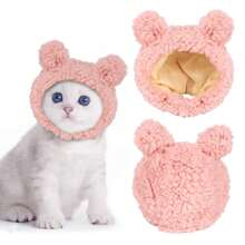 1/2pcs Bunny Ears For Cat And Puppy, Plush Bunny Hat With Ears For Cat And Puppy, Cute Easter Party Role Play Costume Pet Headdress Accessories