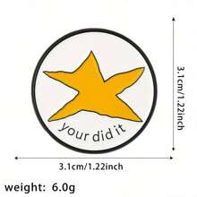 1pc Unique Zinc Alloy Creative Enamel Badge Brooch For Men And Women - Fashion Accessory Pin For Backpacks, Hats And Jackets - Perfect Birthday Gift For Friends And Family - 1pc - View 4