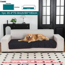 1 件宠物沙发套毯，防水宠物沙发保护套，适用于 1-4 座家具沙发，超声波沙发垫 - 黑色 - 查看 14