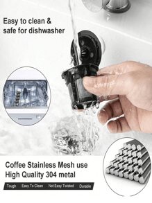 1pc Refillable Coffee Filters/Cups,Reusable K CUP,Coffee Stainless Mesh Solo Filter Replacement For Brewers 1.0 Or 2.0 Machine - Multicolor - View 6