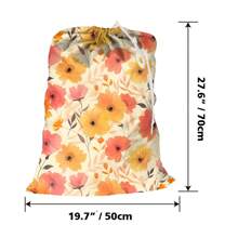 1pc Oxford Fabric Laundry Storage Bag, 19.7 Inch X 27.6 Inch / 50 X 70cm, Highly ,Toys Dirty Clothes Bag, Draw-Cord With Cord-Lock, Machine Washable And Reusable