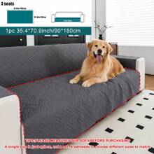 1pc Pet Sofa Blanket, Pet Waterproof Sofa Cover Suitable For Furniture Sofa, Ultrasonic Sofa Mat Machine Washable