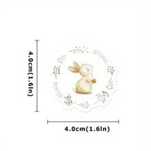 46 unidades Pegatinas de conejitos lindos, apropiadas para portátil, botella de agua, computadora y teléfono, regalo de Pascua, suministros escolares, de vuelta a la escuela papelería manualidades libro de sticker estikers - Multicolor - Ver 2