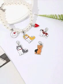 1 Metal Fashion Hot Pet Key Chain Dog Pendant Animal Enamel Keychain Women Bag Jewellery Girlfriend Gift Car Accessories Bag Charm School Cartoon Animal Cute Goth Y2k Bag Accessories Lanyards With Id Holder Car Accessories Bag Charms Christmas Car Accessories Teacher Sister Gift Ideas - Multicolor - View 3