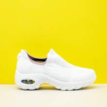 女士舒适休闲针织一脚蹬运动鞋、舞蹈鞋和气垫鞋