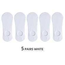 1/5 pares de calcetines invisibles de verano para hombres con silicona antideslizante, calcetines deportivos sin mostrar el tobillo, casuales, transpirables, delgados y de corte bajo para barco (sin cartón)